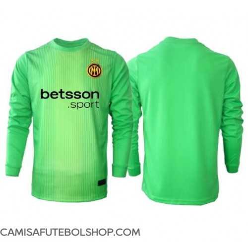 Camisa de time de futebol Inter Milan Goleiro Replicas 3º Equipamento 2025-26 Manga Comprida